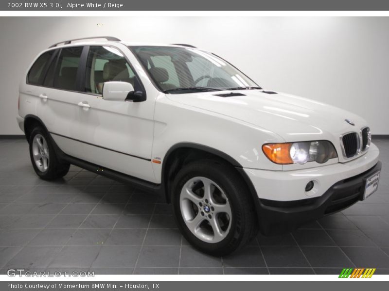 Alpine White / Beige 2002 BMW X5 3.0i