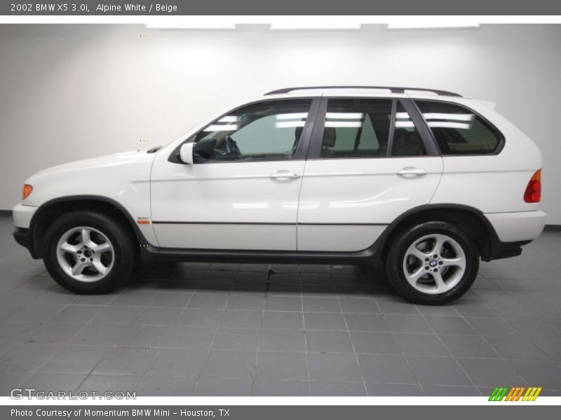 Alpine White / Beige 2002 BMW X5 3.0i