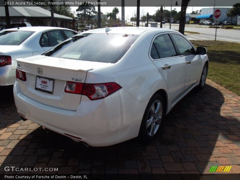 Premium White Pearl / Parchment 2010 Acura TSX Sedan