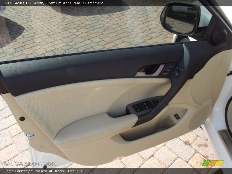 Premium White Pearl / Parchment 2010 Acura TSX Sedan