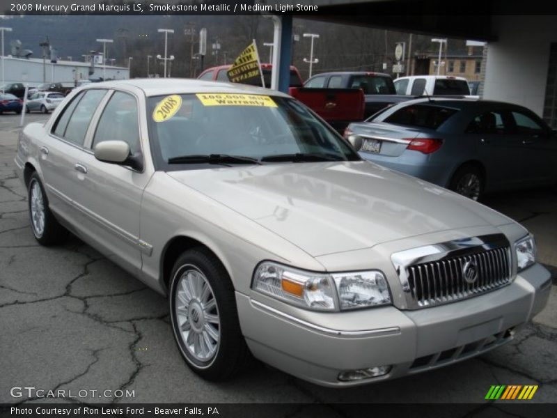 Smokestone Metallic / Medium Light Stone 2008 Mercury Grand Marquis LS