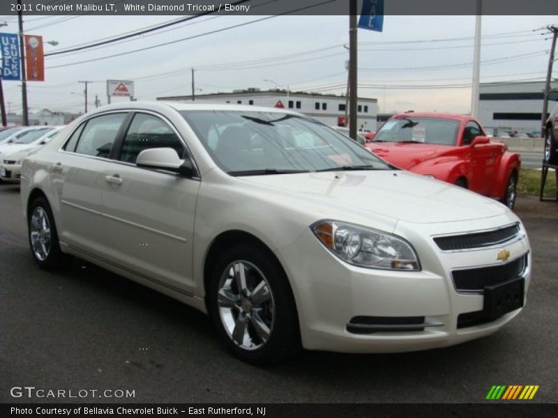 White Diamond Tricoat / Ebony 2011 Chevrolet Malibu LT