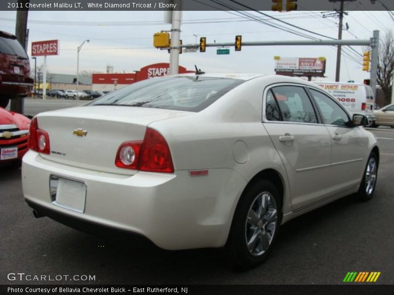 White Diamond Tricoat / Ebony 2011 Chevrolet Malibu LT