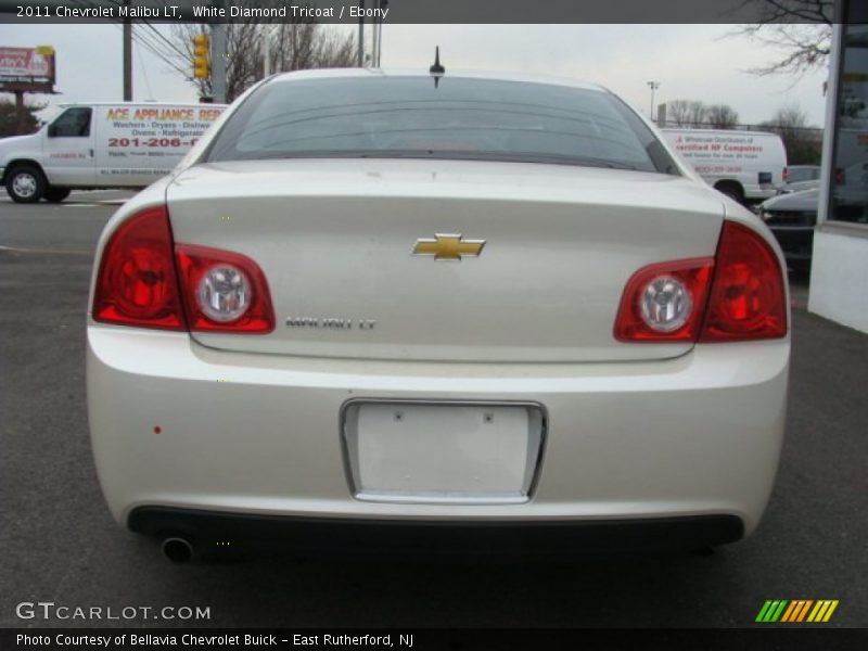 White Diamond Tricoat / Ebony 2011 Chevrolet Malibu LT