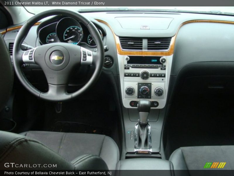 White Diamond Tricoat / Ebony 2011 Chevrolet Malibu LT