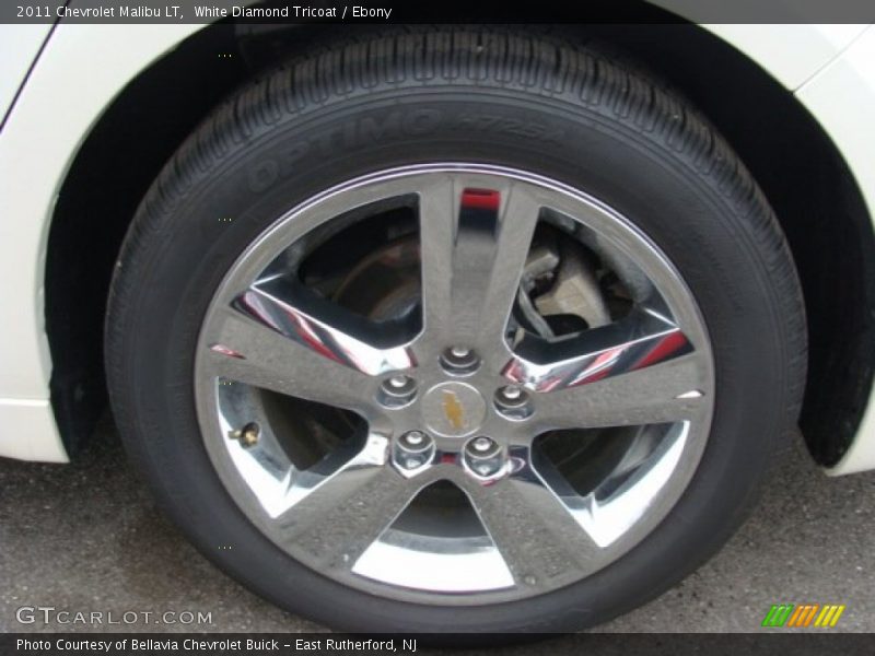 White Diamond Tricoat / Ebony 2011 Chevrolet Malibu LT