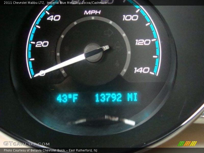Imperial Blue Metallic / Cocoa/Cashmere 2011 Chevrolet Malibu LTZ