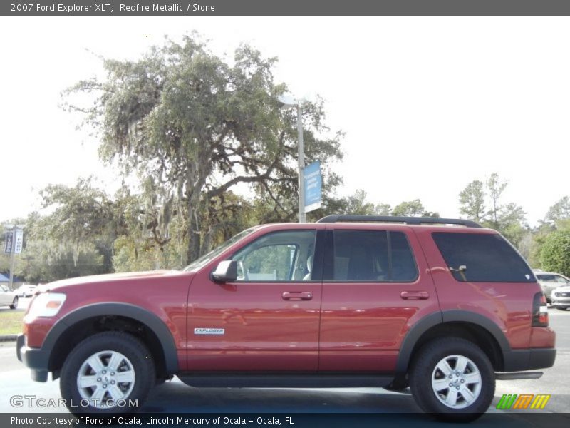 Redfire Metallic / Stone 2007 Ford Explorer XLT