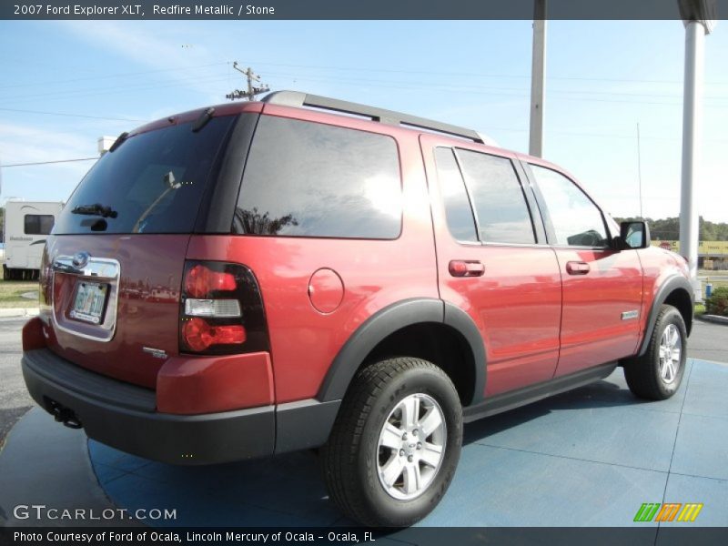 Redfire Metallic / Stone 2007 Ford Explorer XLT