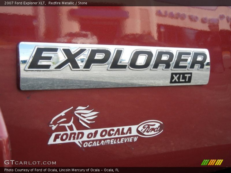 Redfire Metallic / Stone 2007 Ford Explorer XLT