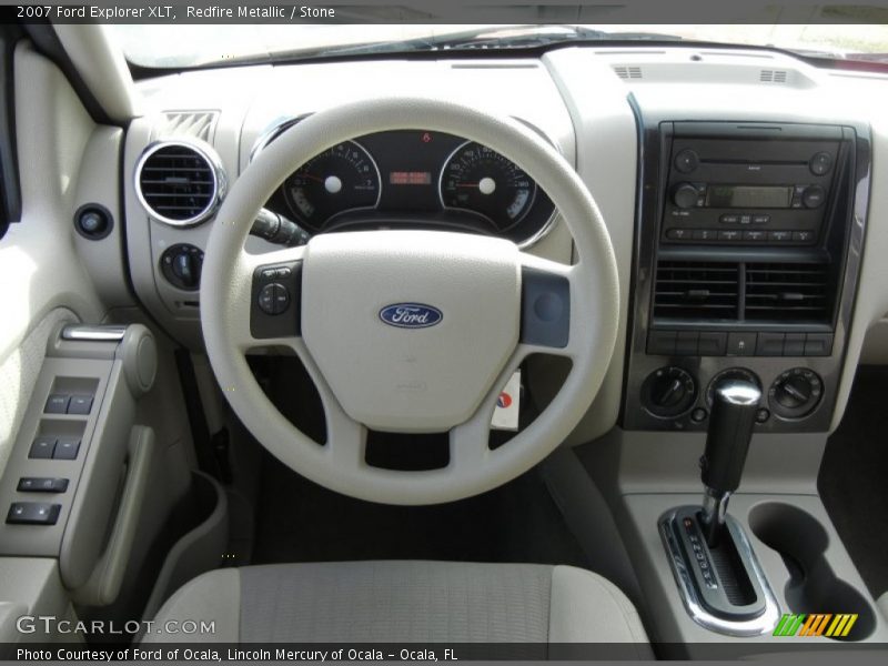 Redfire Metallic / Stone 2007 Ford Explorer XLT