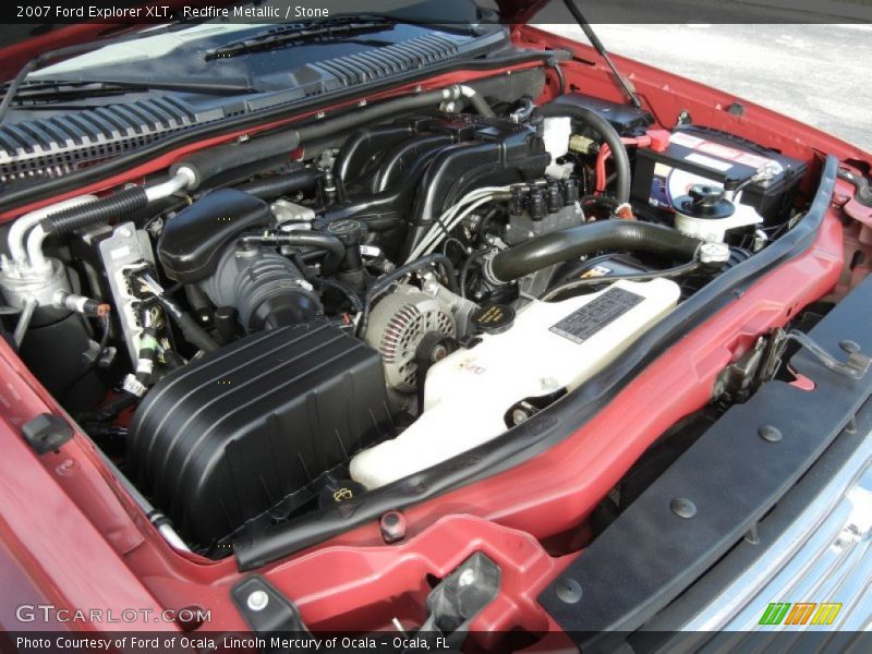 Redfire Metallic / Stone 2007 Ford Explorer XLT