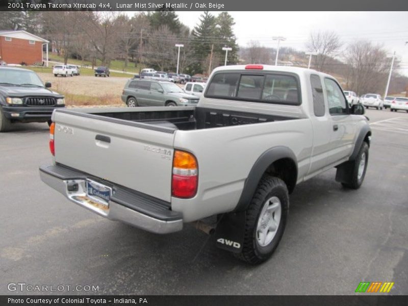 Lunar Mist Silver Metallic / Oak Beige 2001 Toyota Tacoma Xtracab 4x4