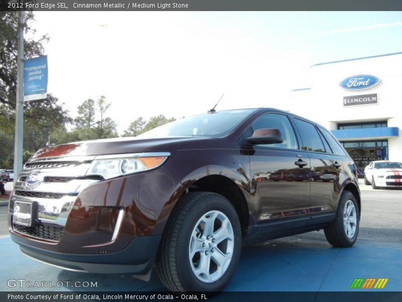 Cinnamon Metallic / Medium Light Stone 2012 Ford Edge SEL