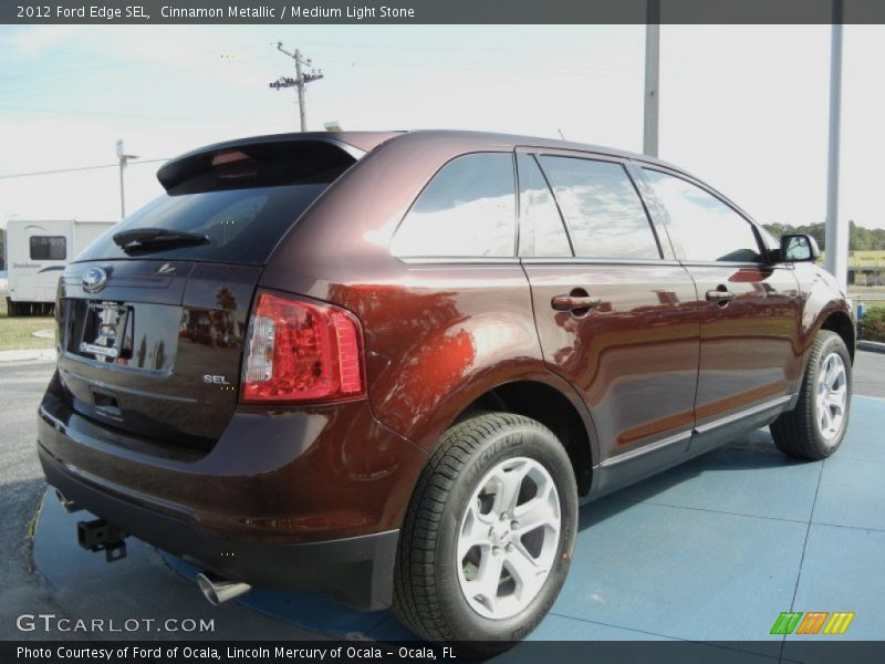 Cinnamon Metallic / Medium Light Stone 2012 Ford Edge SEL