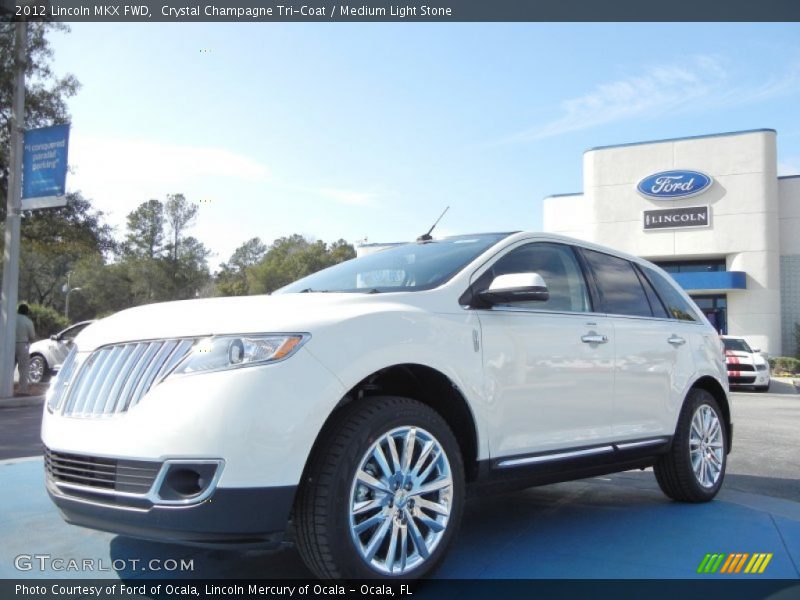 Crystal Champagne Tri-Coat / Medium Light Stone 2012 Lincoln MKX FWD