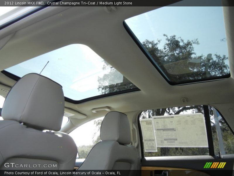 Sunroof of 2012 MKX FWD