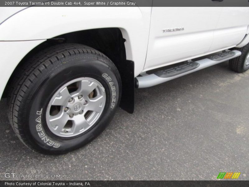 Super White / Graphite Gray 2007 Toyota Tacoma V6 Double Cab 4x4