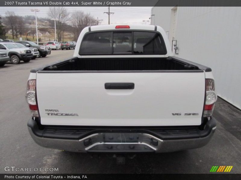 Super White / Graphite Gray 2007 Toyota Tacoma V6 Double Cab 4x4