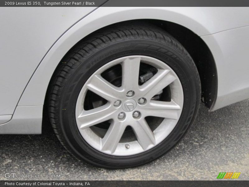 Tungsten Silver Pearl / Black 2009 Lexus ES 350