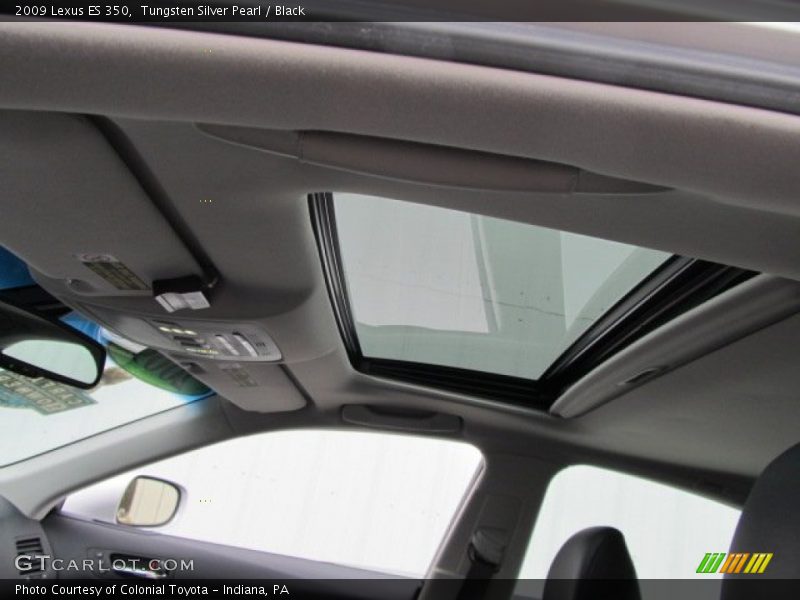 Tungsten Silver Pearl / Black 2009 Lexus ES 350