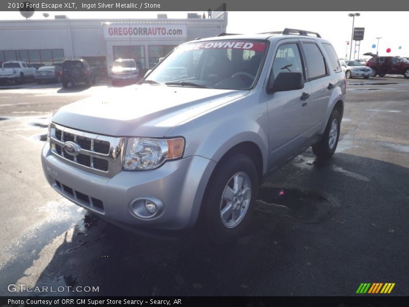 Ingot Silver Metallic / Stone 2010 Ford Escape XLT