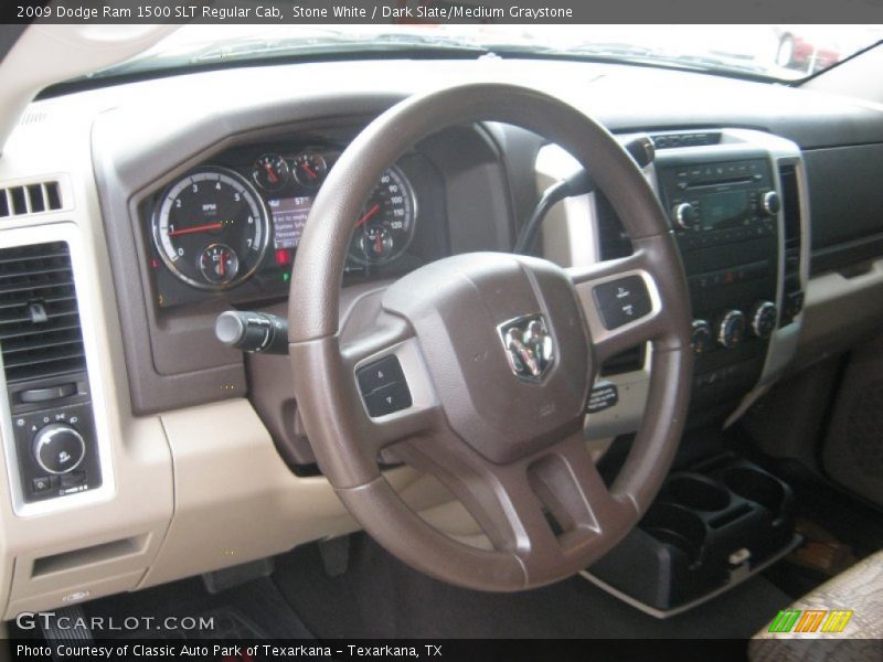 Stone White / Dark Slate/Medium Graystone 2009 Dodge Ram 1500 SLT Regular Cab