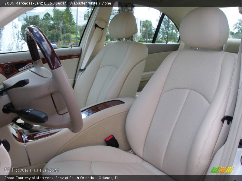 Alabaster White / Stone 2006 Mercedes-Benz E 350 Sedan