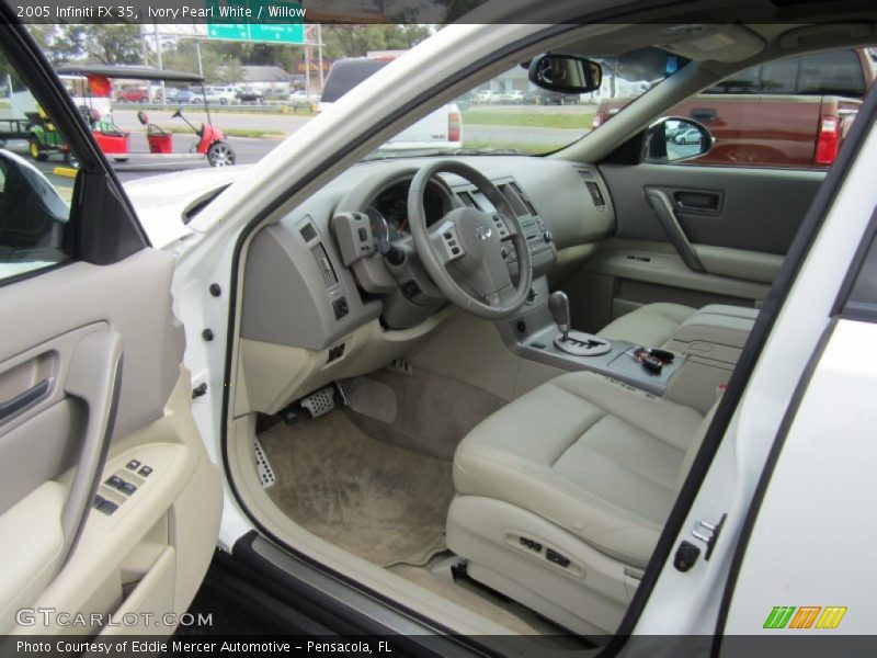 Ivory Pearl White / Willow 2005 Infiniti FX 35