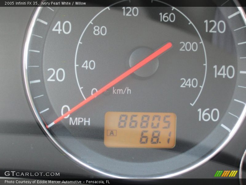 Ivory Pearl White / Willow 2005 Infiniti FX 35