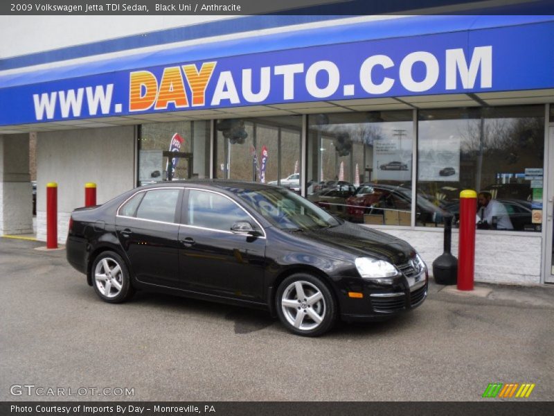 Black Uni / Anthracite 2009 Volkswagen Jetta TDI Sedan