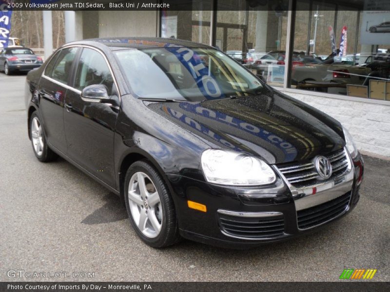 Black Uni / Anthracite 2009 Volkswagen Jetta TDI Sedan