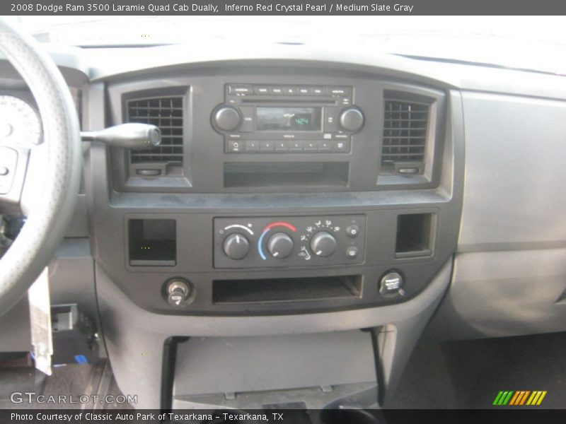 Inferno Red Crystal Pearl / Medium Slate Gray 2008 Dodge Ram 3500 Laramie Quad Cab Dually