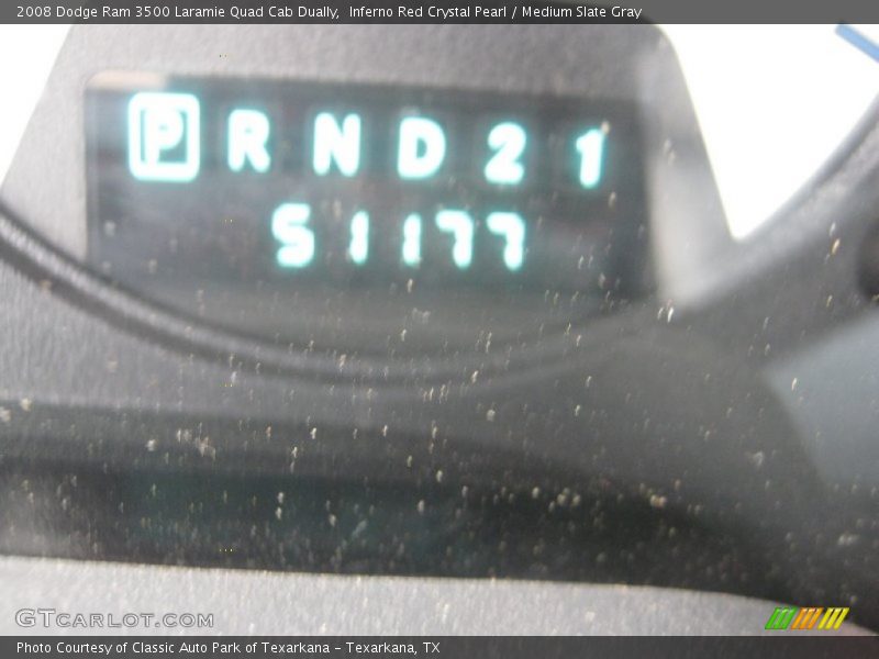 Inferno Red Crystal Pearl / Medium Slate Gray 2008 Dodge Ram 3500 Laramie Quad Cab Dually