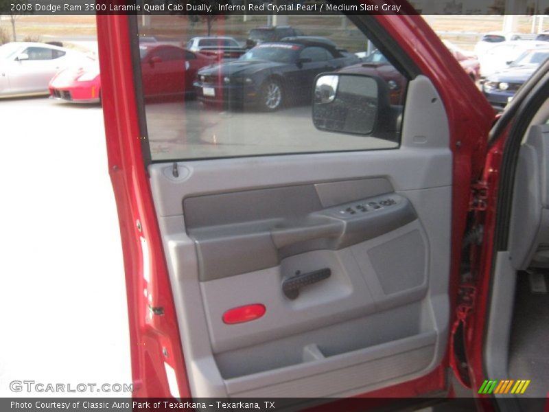 Inferno Red Crystal Pearl / Medium Slate Gray 2008 Dodge Ram 3500 Laramie Quad Cab Dually