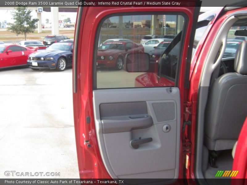 Inferno Red Crystal Pearl / Medium Slate Gray 2008 Dodge Ram 3500 Laramie Quad Cab Dually