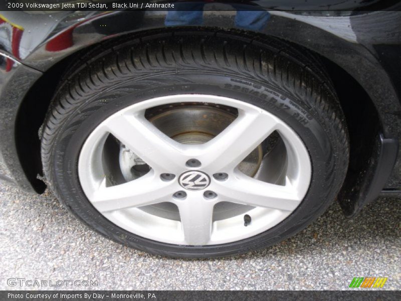 Black Uni / Anthracite 2009 Volkswagen Jetta TDI Sedan