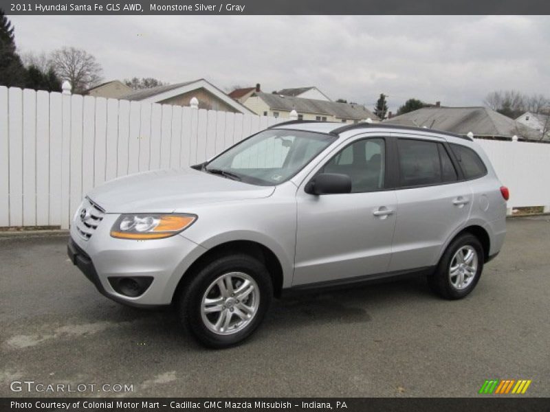 Moonstone Silver / Gray 2011 Hyundai Santa Fe GLS AWD