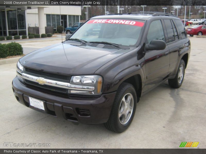 Dark Cherry Metallic / Light Gray 2008 Chevrolet TrailBlazer LS