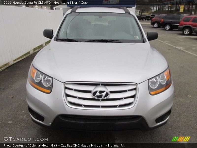 Moonstone Silver / Gray 2011 Hyundai Santa Fe GLS AWD