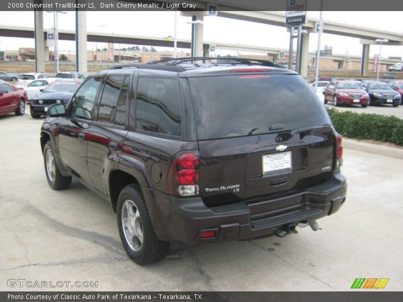Dark Cherry Metallic / Light Gray 2008 Chevrolet TrailBlazer LS