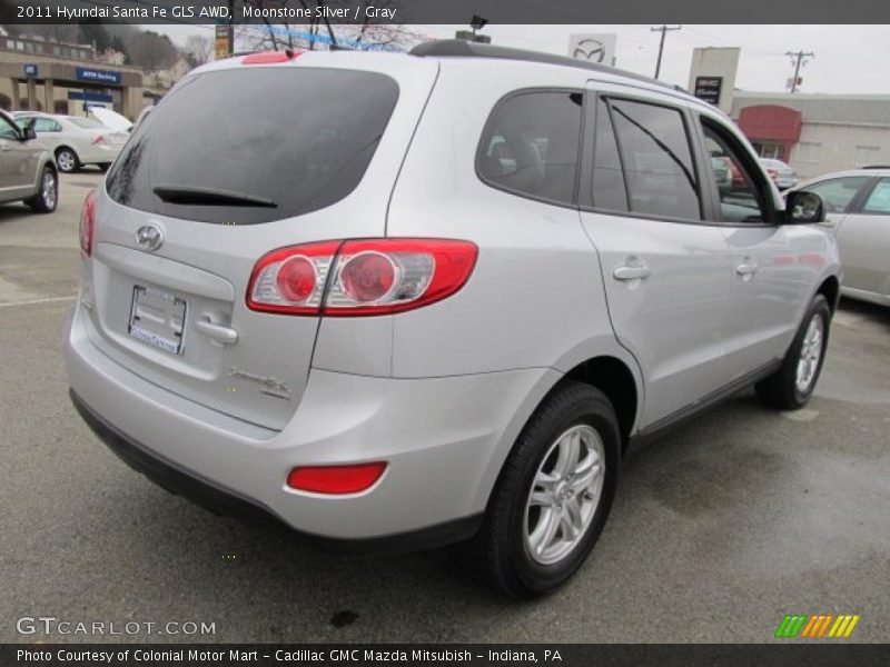 Moonstone Silver / Gray 2011 Hyundai Santa Fe GLS AWD