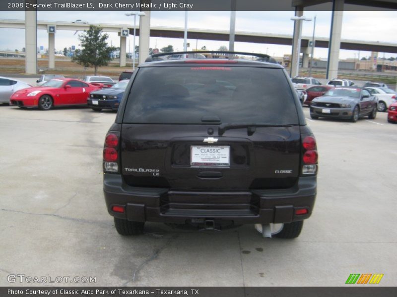 Dark Cherry Metallic / Light Gray 2008 Chevrolet TrailBlazer LS