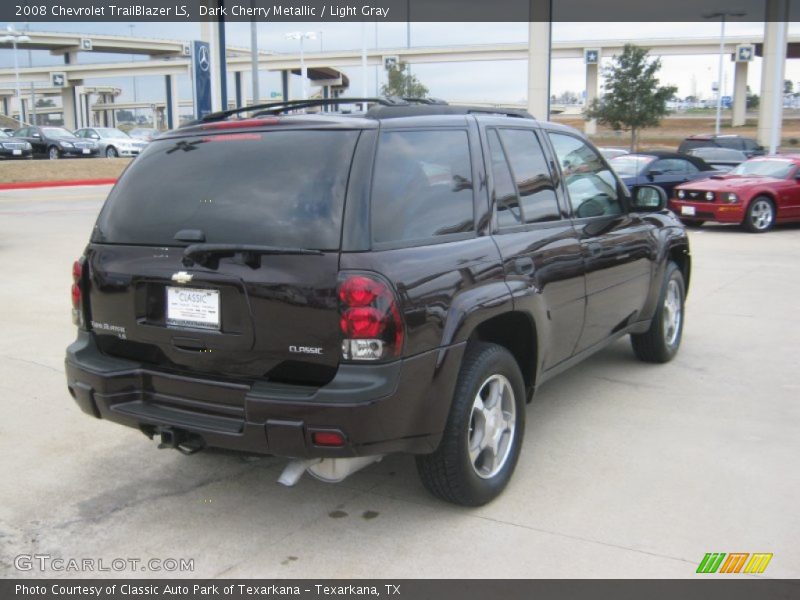 Dark Cherry Metallic / Light Gray 2008 Chevrolet TrailBlazer LS