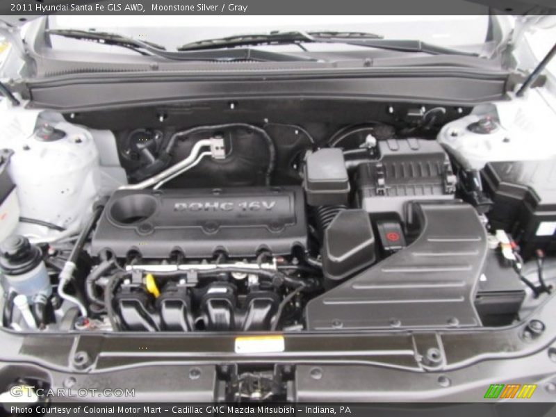 Moonstone Silver / Gray 2011 Hyundai Santa Fe GLS AWD