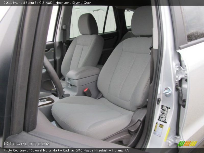 Moonstone Silver / Gray 2011 Hyundai Santa Fe GLS AWD