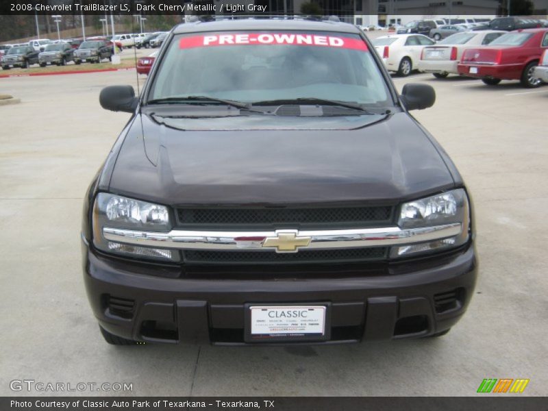Dark Cherry Metallic / Light Gray 2008 Chevrolet TrailBlazer LS