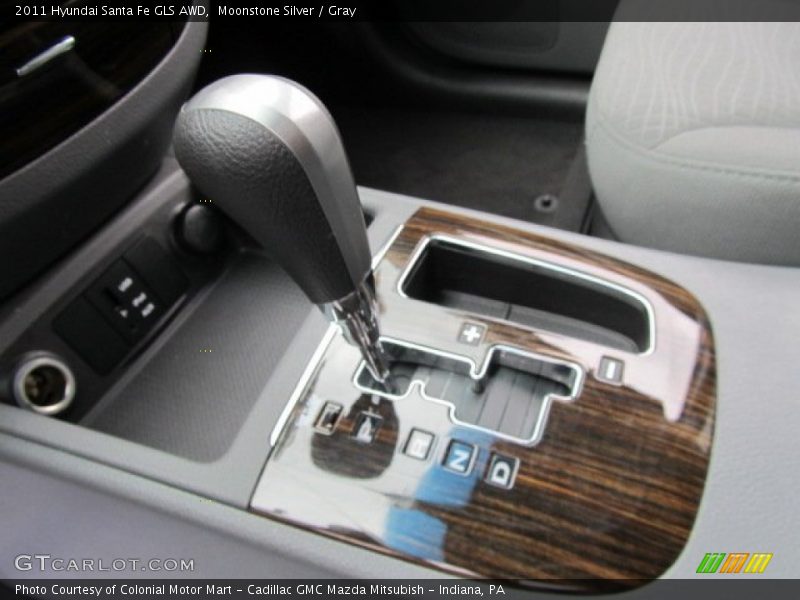 Moonstone Silver / Gray 2011 Hyundai Santa Fe GLS AWD