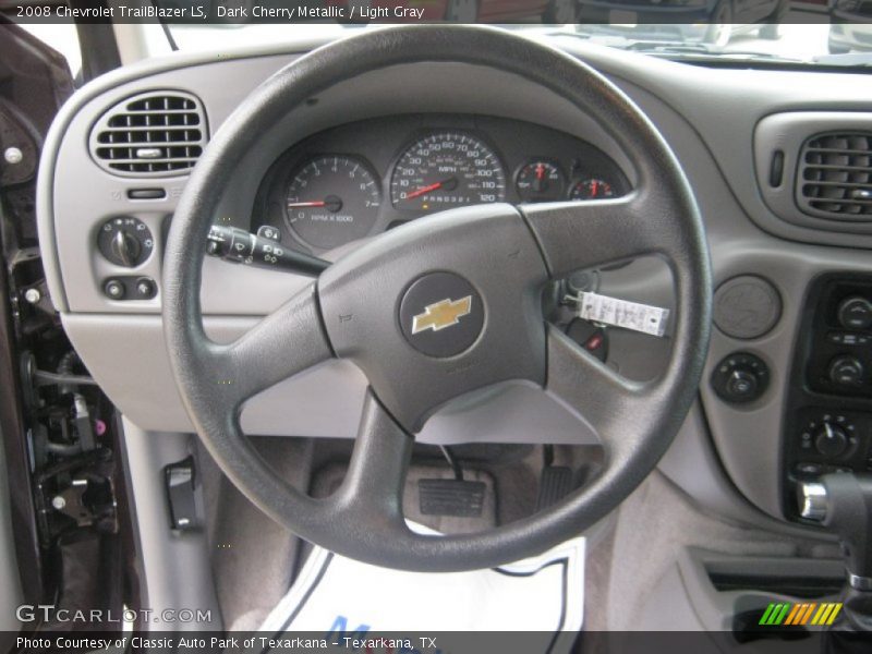 Dark Cherry Metallic / Light Gray 2008 Chevrolet TrailBlazer LS