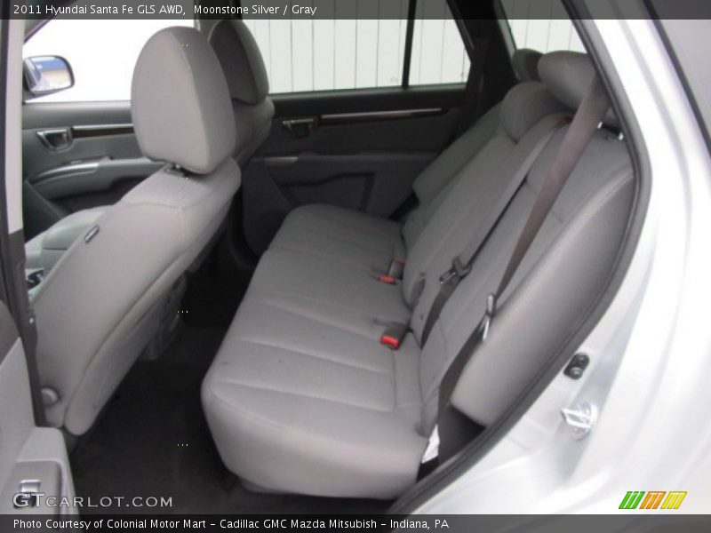 Moonstone Silver / Gray 2011 Hyundai Santa Fe GLS AWD